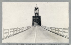 San Mateo -  Hayward Bridge across San Francisco Bay, Calif. 